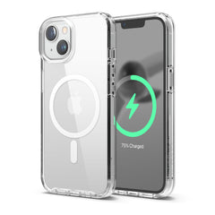 iPhone 14 clear MagSafe case, sleek and protective. iPhone 14 cases clear for minimalist style. Clear case iPhone 14 with MagSafe compatibility.