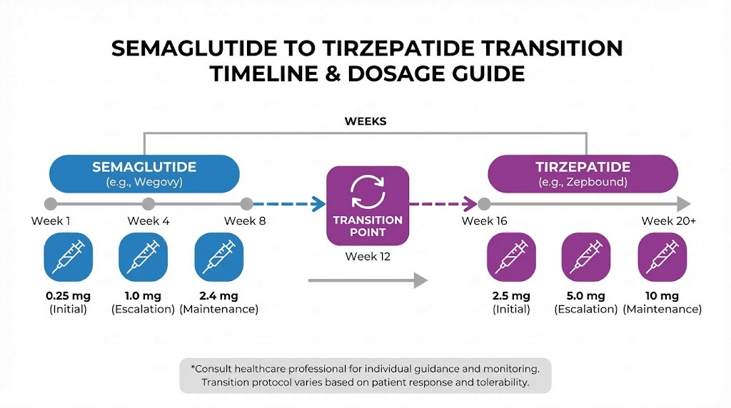 tirzepatide semaglutide dose conversion vs dosage chart: complete comparison guide Switching Between Semaglutide and Tirzepatide: –