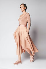TINA V-NECK SHINY | DARK SKIN