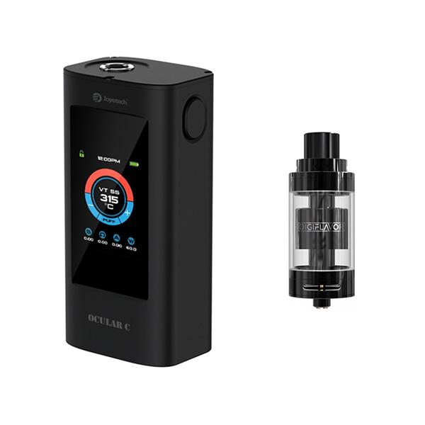 Digiflavor Fuji GTA Dual Coil Verdampfer mit Joyetech OCULAR C TC Box Akkuträger