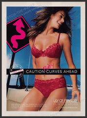 Lily of France Lingerie 2000s Print Advertisement 2004 Flirty Curves Fetch-the-Paper