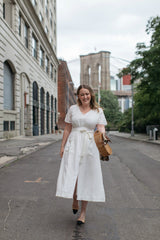 White Linen Dress