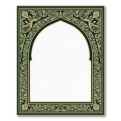 Ornate Emerald Arch Persian Area Rug