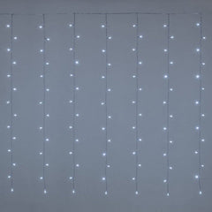 Luci tenda cascata 182 led per esterno bianco 8 giochi di luce Lotti