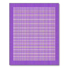 Purple Checkered Plaid Area Rug
