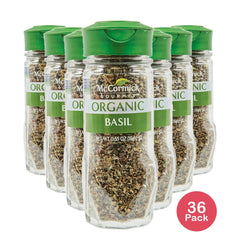 McCormick Gourmet - Organic Basil Leaves 0.55 oz (Pack of 36)