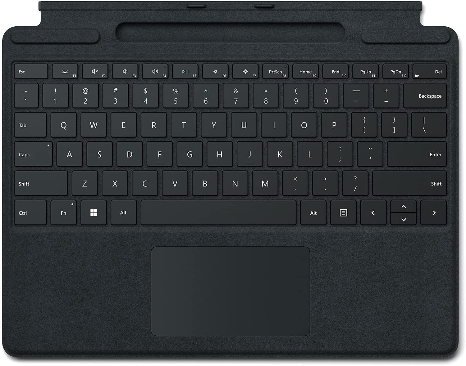 Microsoft Surface Pro 8 or ProX - Signature Type Cover with Fingerprint Reader - Black English Laptop Parts Microsoft