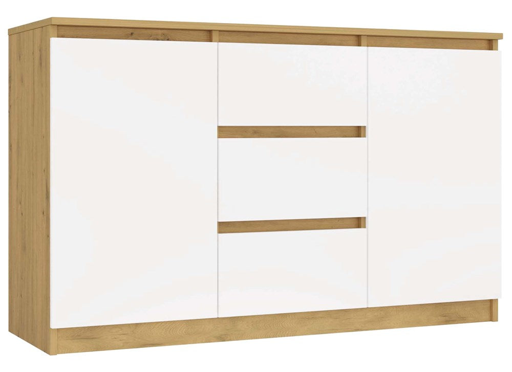 1-Komoda Malwa 2D3S DĄB ARTISAN BIEL-1