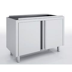 Meuble neutre en inox - Portes battantes - MNB60-60 - CODIGEL