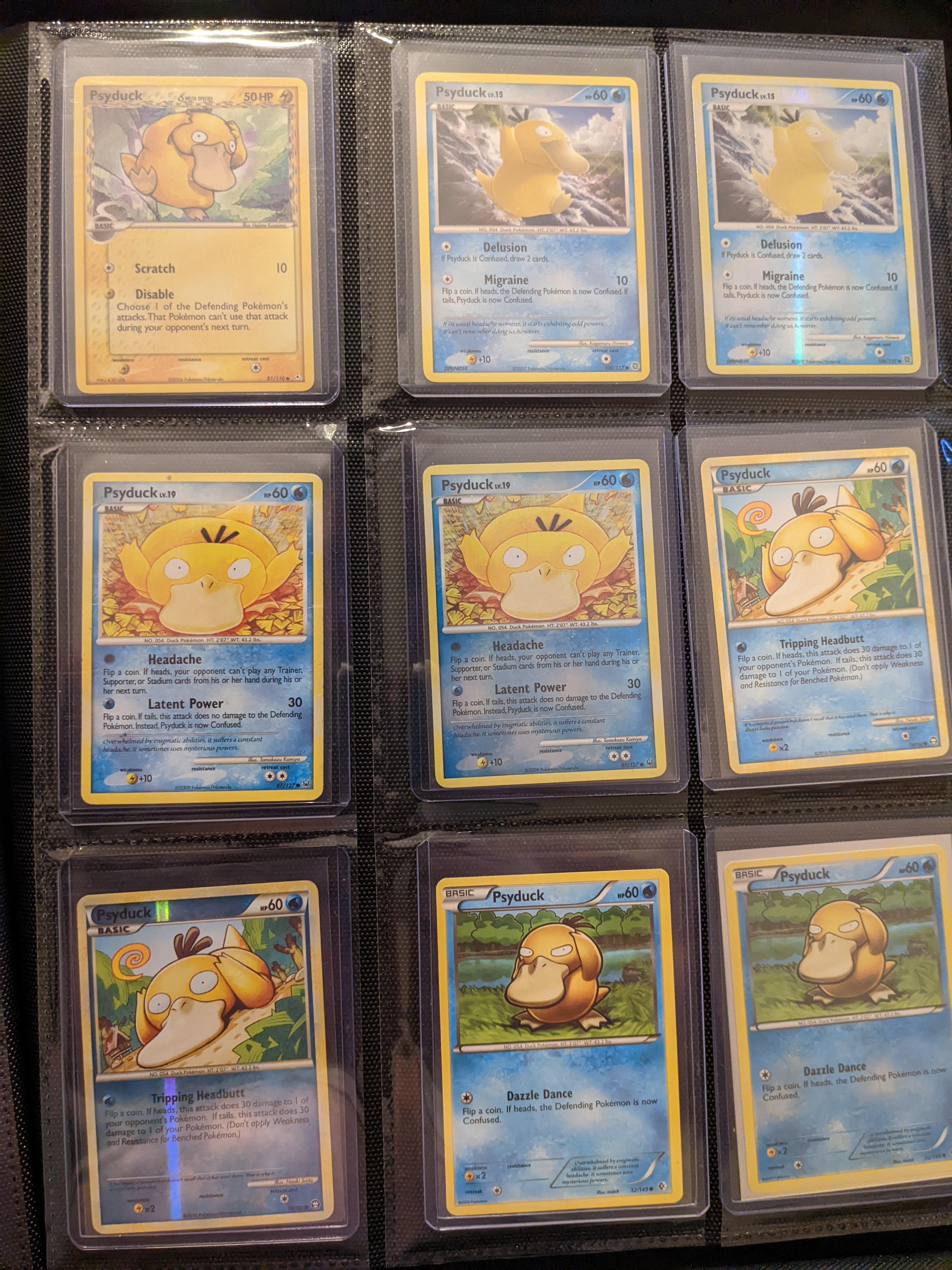 My complete English Psyduck collection : r/PokemonTCG