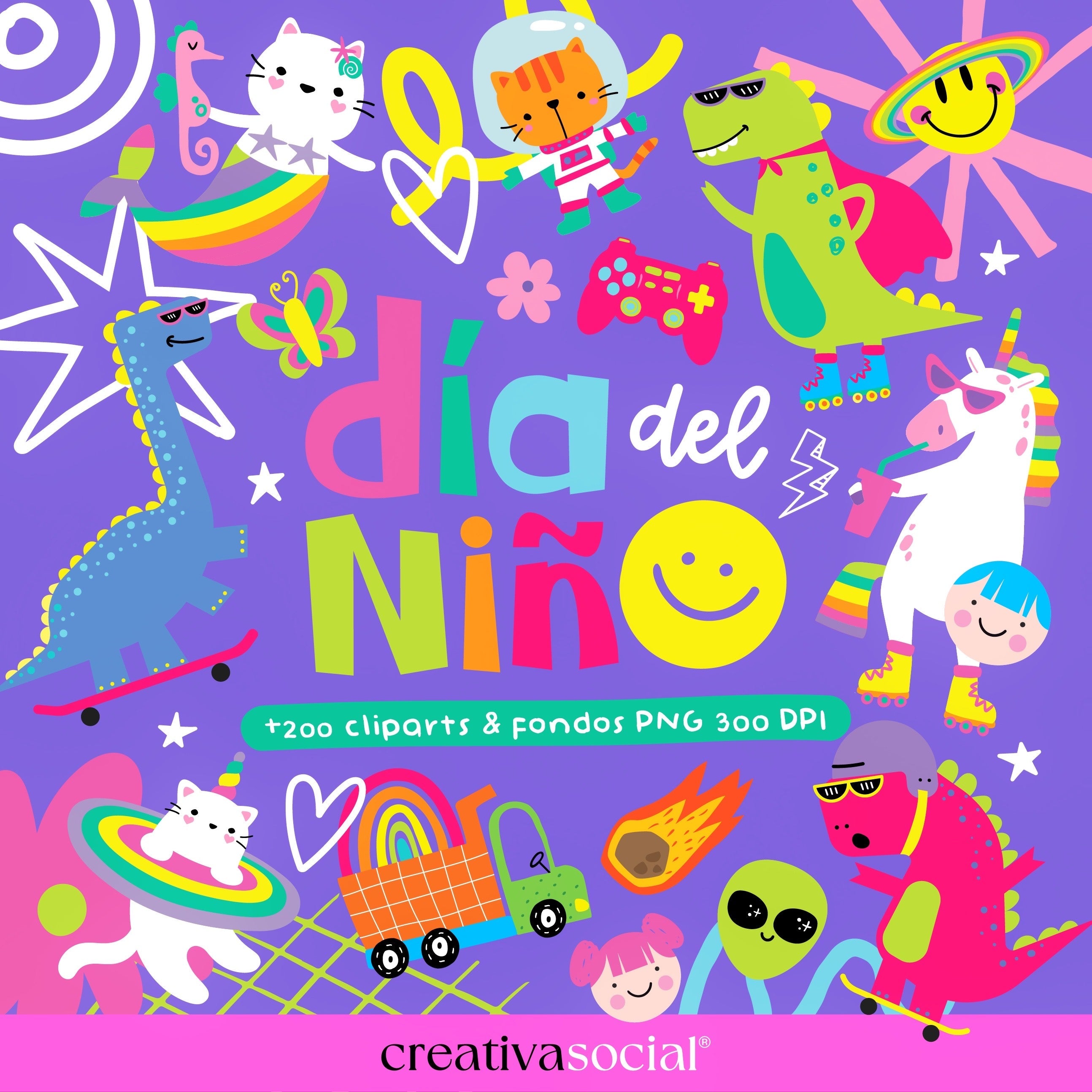 Dia Niño '25 Cliparts & Fondos