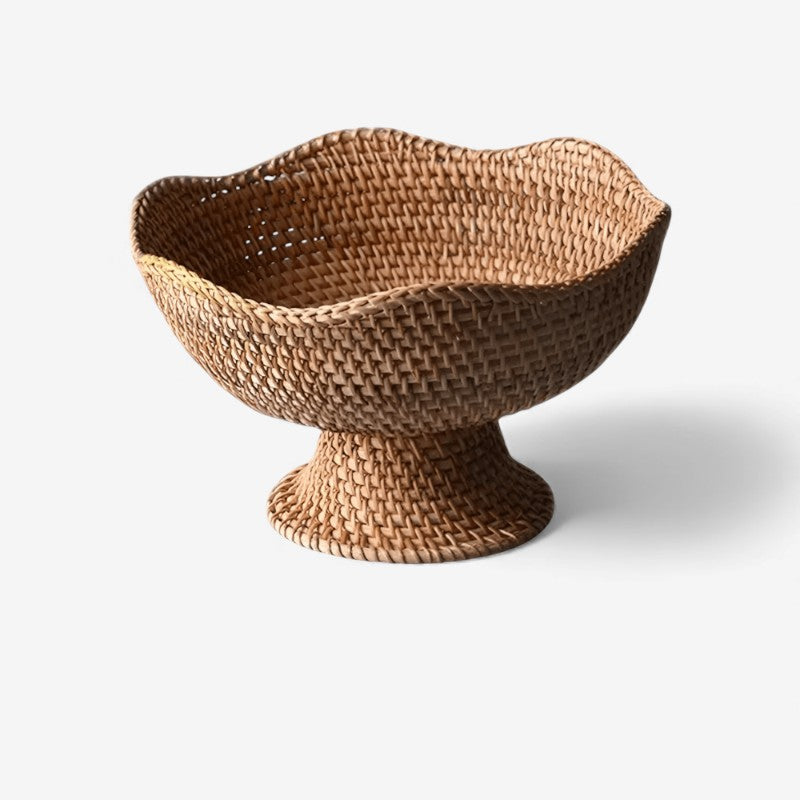 Paniers à Fruits Tressés en Osier Naturel Bols de Stockage Décoratifs - LuxeStyle