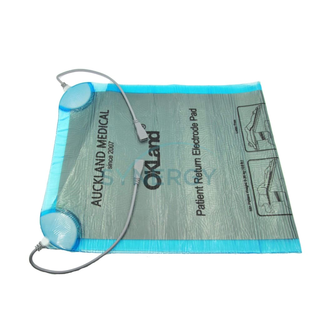 Patient Return Electrode Pad - Lite Dual Cord 120 X 50 0.3 Cm With 2 Free Cables & 1 Storage Case