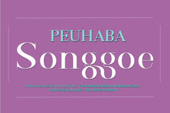 PEUHABA Songgoe Family Font arwah studio