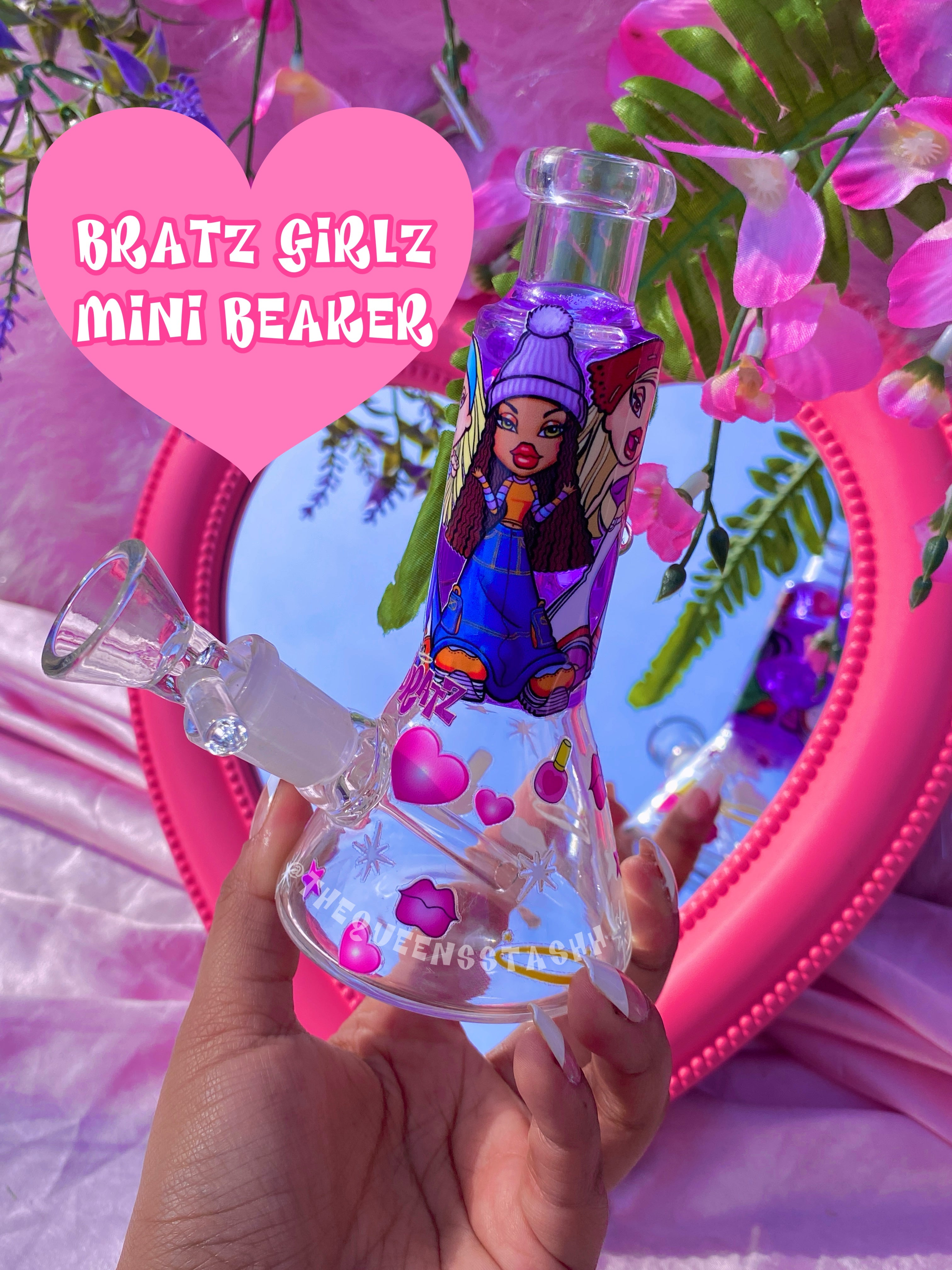 Bratz Y2K Purple Mini Beaker Glass (Ready To Ship)