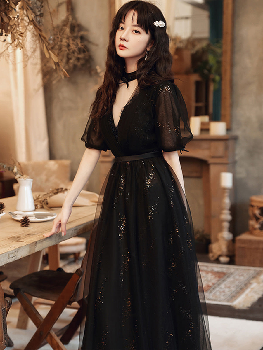 Black Dress, Classy Evening Dress, Elegant Prom Dress,custom Made on Luulla