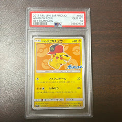 [PSA 10] {072/SM - P} ASH's PIKACHU | Japanese Pokemon Card PSA Grading - PokeNinJapan