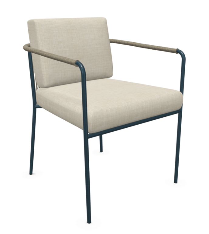 Fauteuil Expormim Nido Beige et Noir
