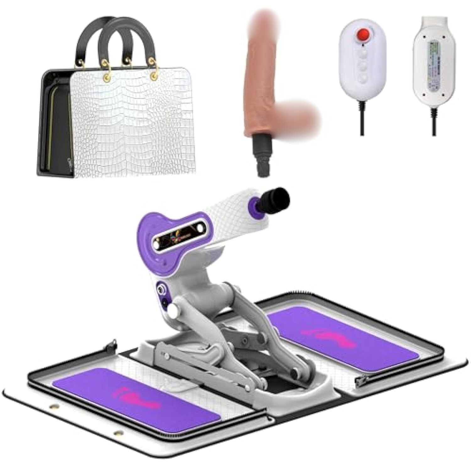 Speed Adjustable Automatic Thrusting Sex Machine For Women - Portable Dildo Sex Machine With Remote Control, Realistic Thrusting Dildo, And Multi-Angle Adjustable Thrusting Machine