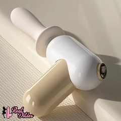 7.08in Thrusting Dildo Machine With Handle 8 Mode Telescopic Vibrating Real Dildos