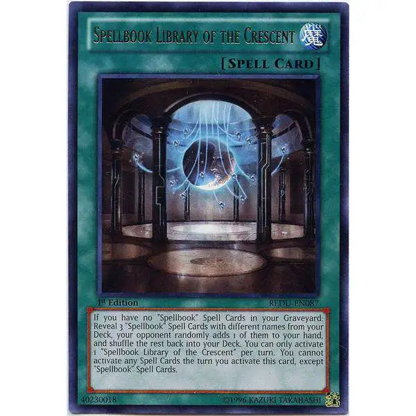 YuGiOh Trading Card Game Return of the Duelist Single Card Rare Spellbook Library of the Crescent REDU-EN087