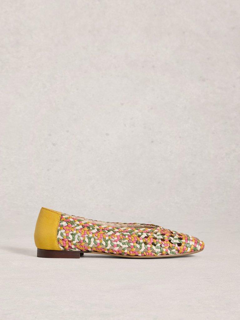 White Stuff Woven Winnie Ballerina-Footwear-3-