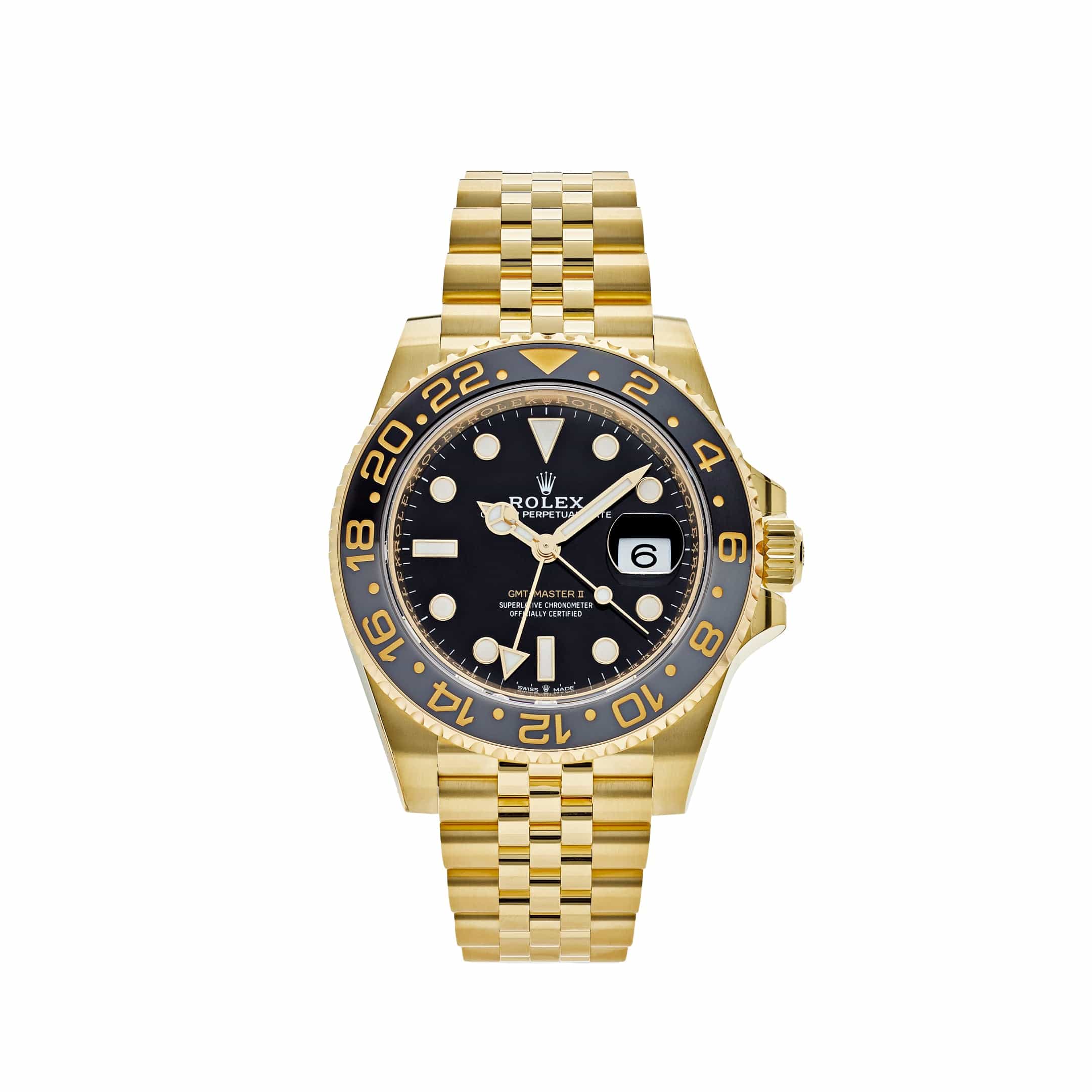Rolex GMT-Master II 126718GRNR Yellow Gold Black Dial Jubilee (2024) - View 13