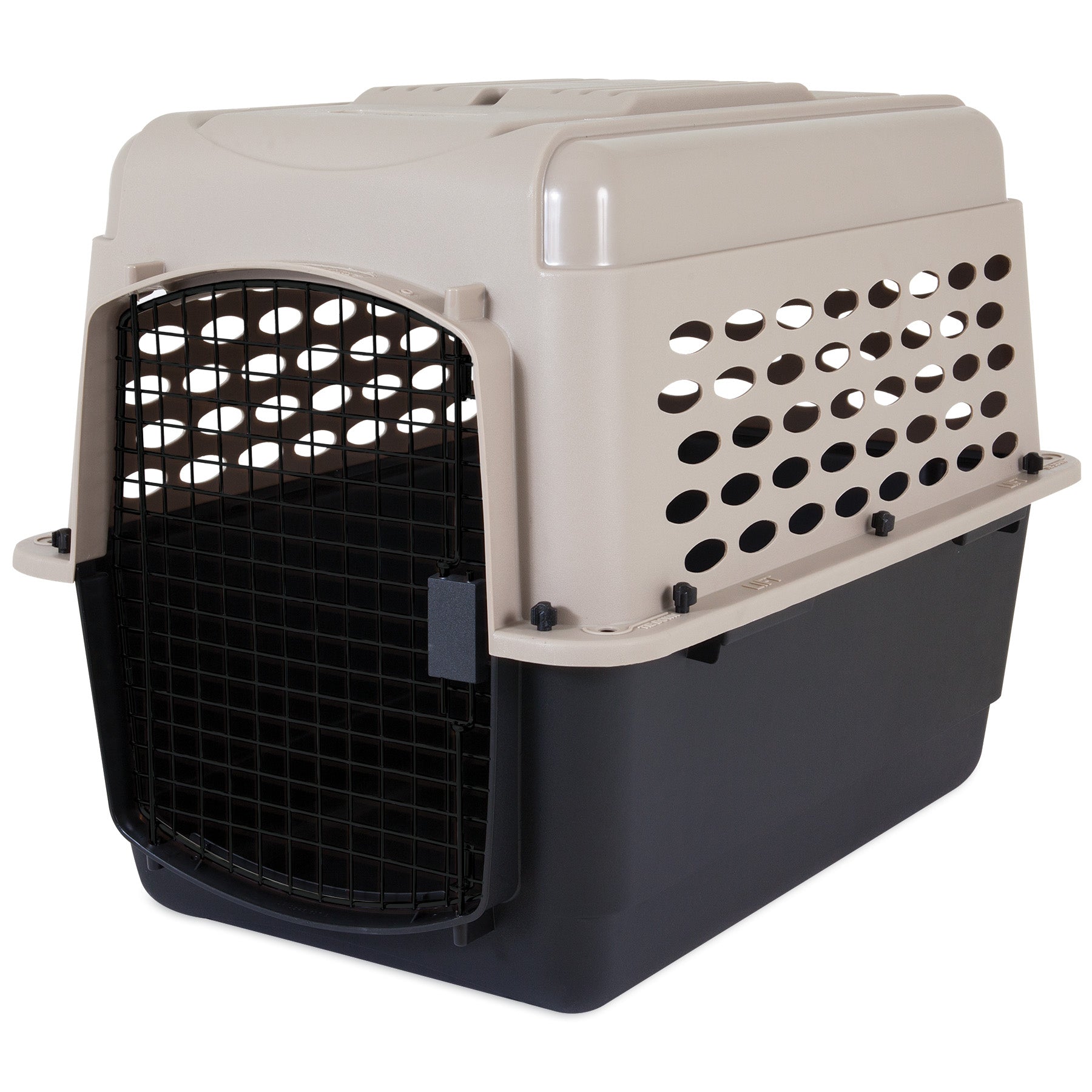 AnimalWiz.com - Petmate Vari Dog Kennel Taupe, Black 32 in - Image 2