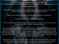 mtg commander deck building rules tips & Deck-building Template Slides for the Commander format. Not sure on the quality, but it'll do for now. : r/mtg Confusion about Magic: The Gathering's –