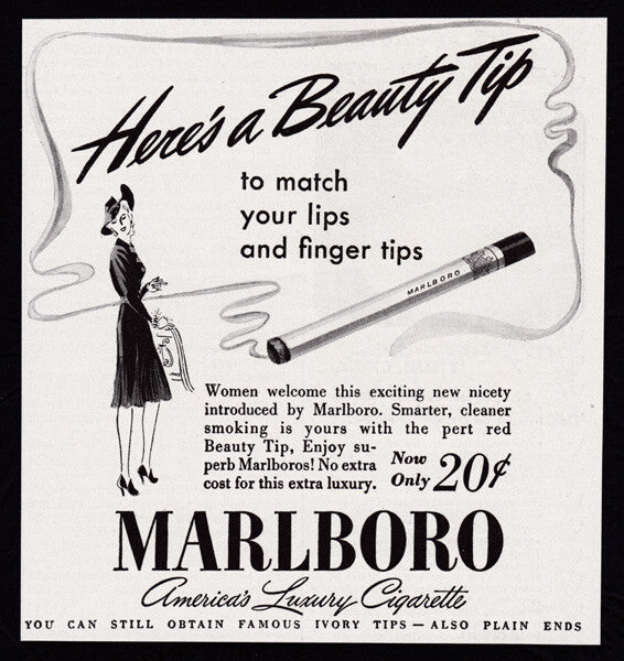1940 Marlboro cigarettes print ad