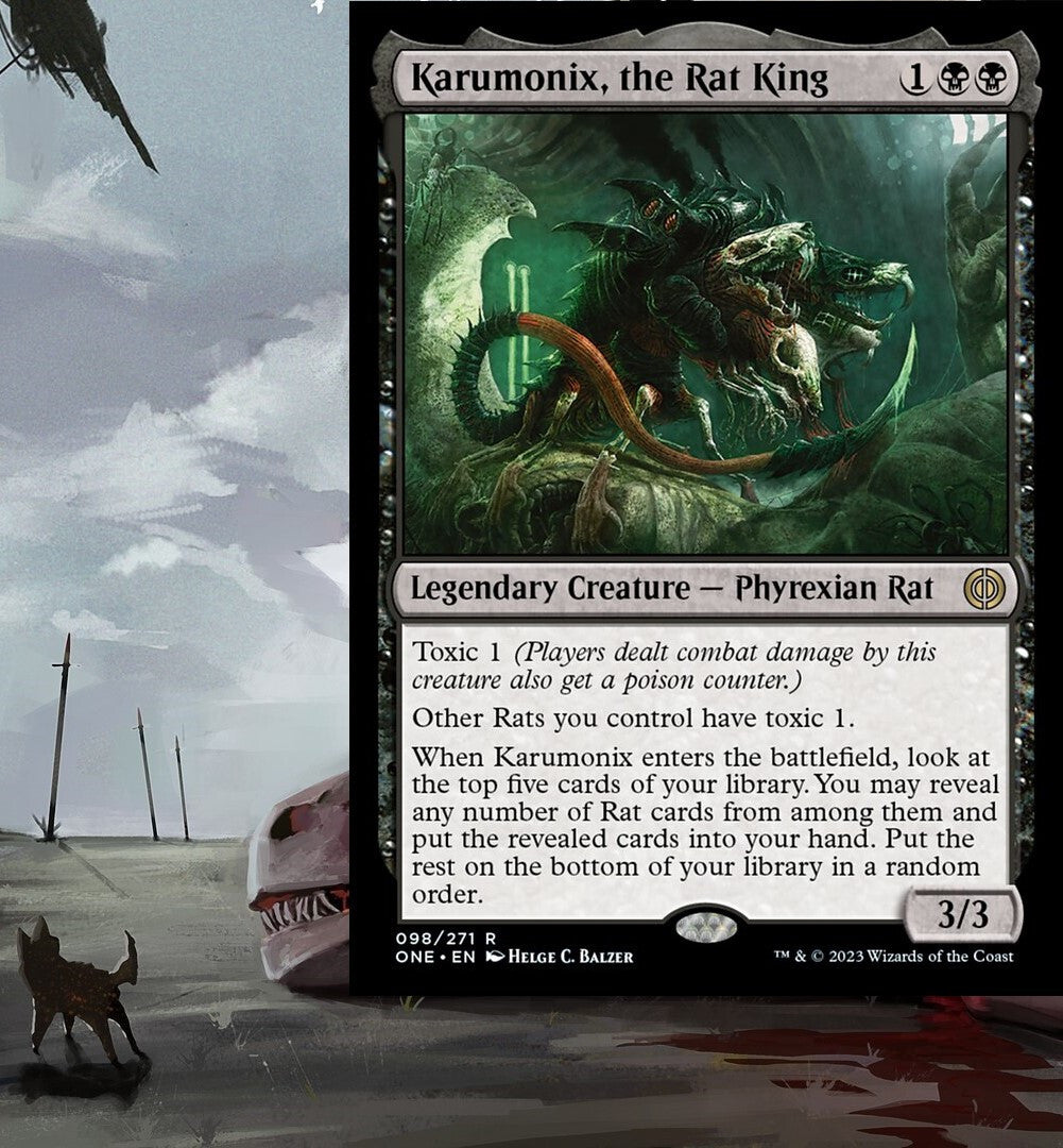 mtg rat deck commander Karumonix, the Rat King Commander Deck Relentless  Rats EDH Ready-to-Play Toxic