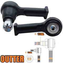 2x Tie Rod End Outer For Ford Ranger 1998 1999 2000-2002 2WD 4WD Pickup UTE