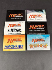 Rules Reference Cards - Magic the Gathering - Various Sets