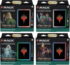 Magic The Gathering MTG Lord of the Rings Commander 4 Deck Sealed Case