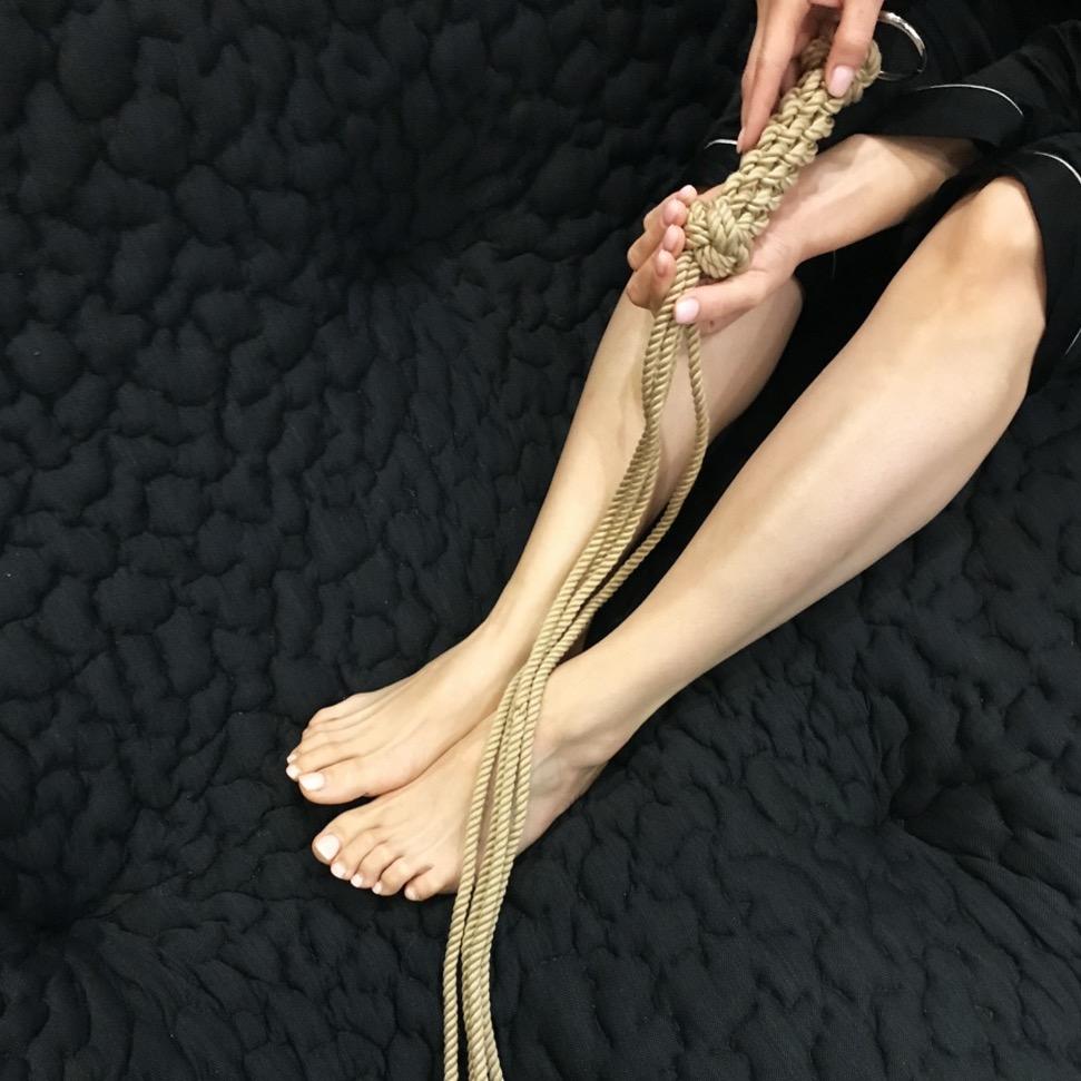 Shibari rope whip for impact play
