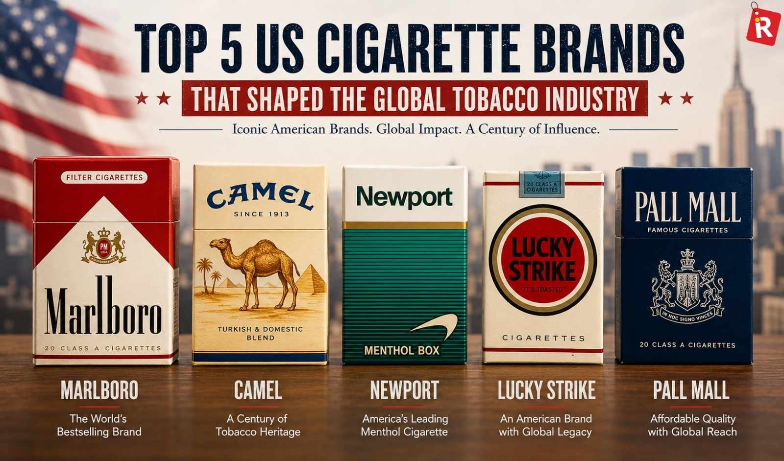Top 5 US Cigarette Brands That Shaped the Global Tobacco Industry