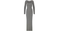 Skims Long Sleeve Dress in Gray