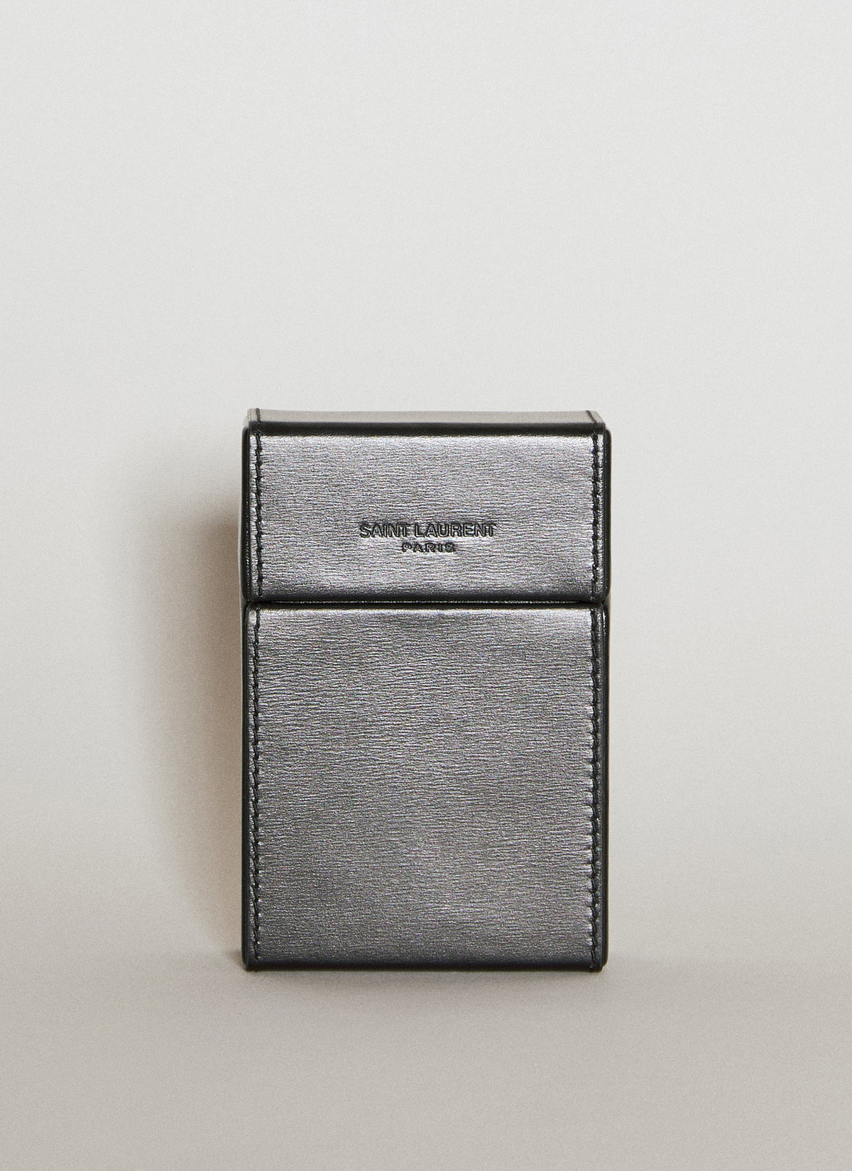 Saint Laurent Men's' Paris Cigarette Box in Black