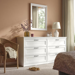 IKEA SONGESAND 6-drawer dresser, white, 63 3/8x32 1/4