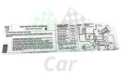 Sticker CHEVROLET CORVETTE AMERICA 1981 Emission Automatic