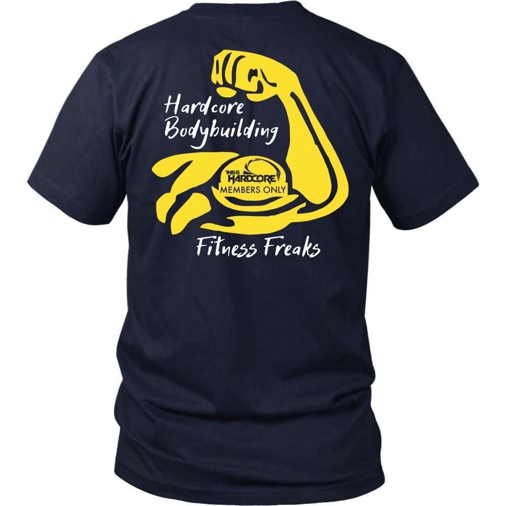 T-shirt - HCBBFF -  Yellow Bicep - Back Design