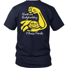T-shirt - HCBBFF -  Yellow Bicep - Back Design