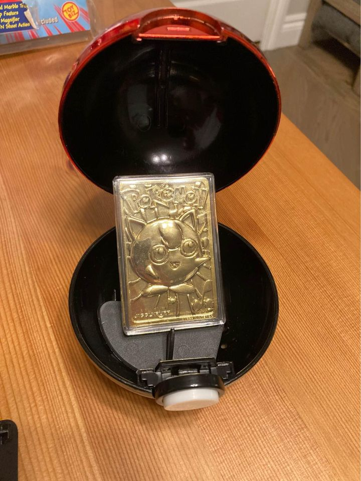 The Pokemon Pokeball with a gold card inside. : r/nostalgia