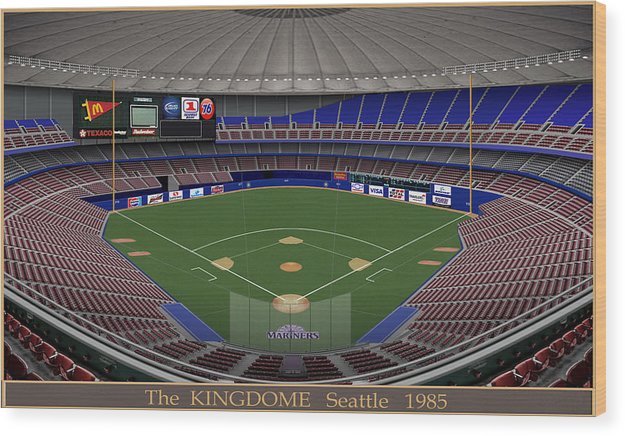 The Kingdome 1985 - Wood Print