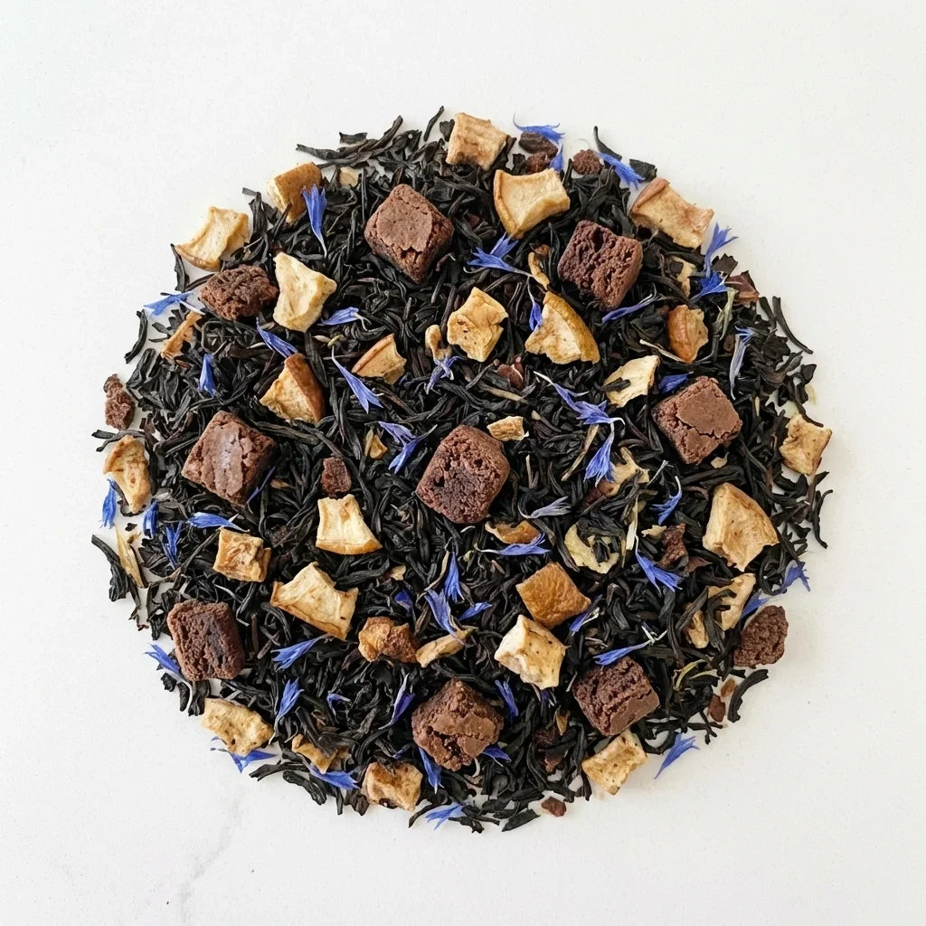 Té negro Petit gourmand (Brownie, pera) a granel