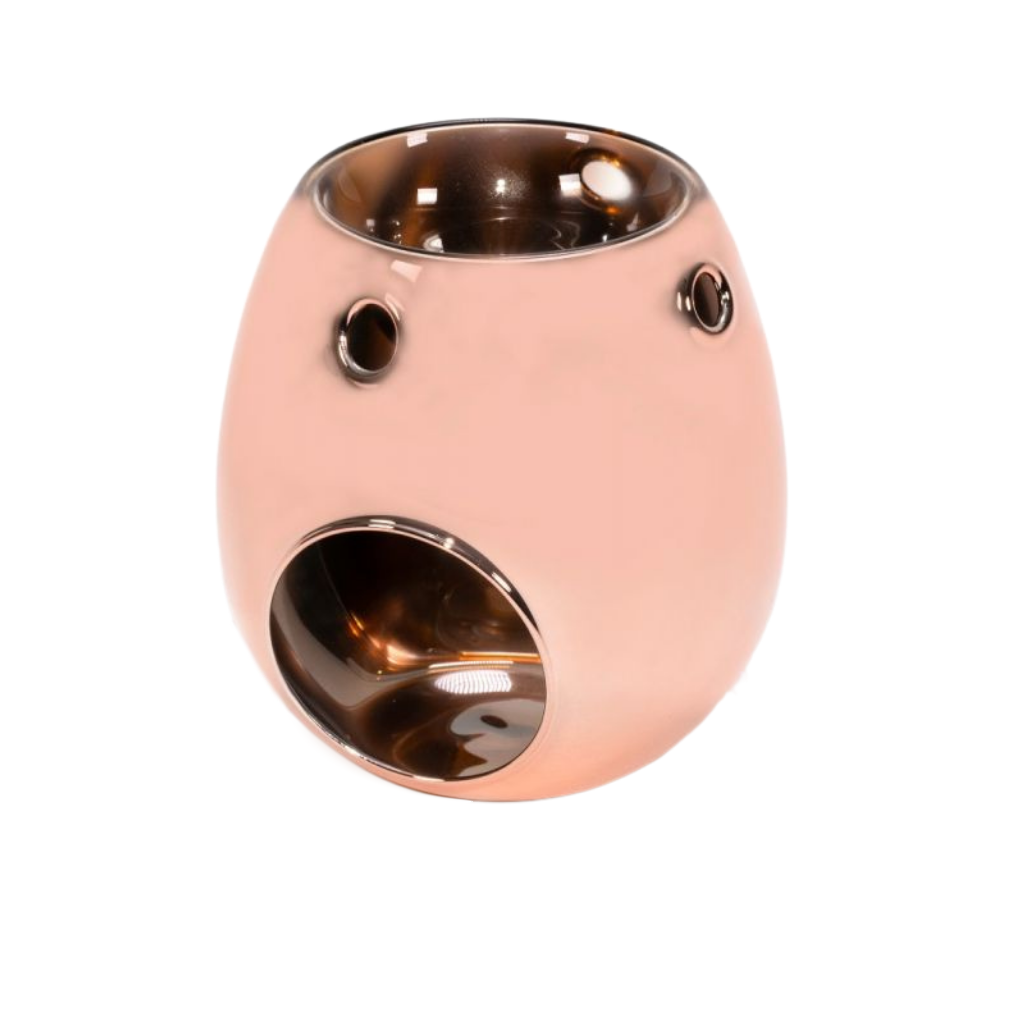 GLASS ROSE GOLD  WAX MELT BURNER - Eco Candle Project