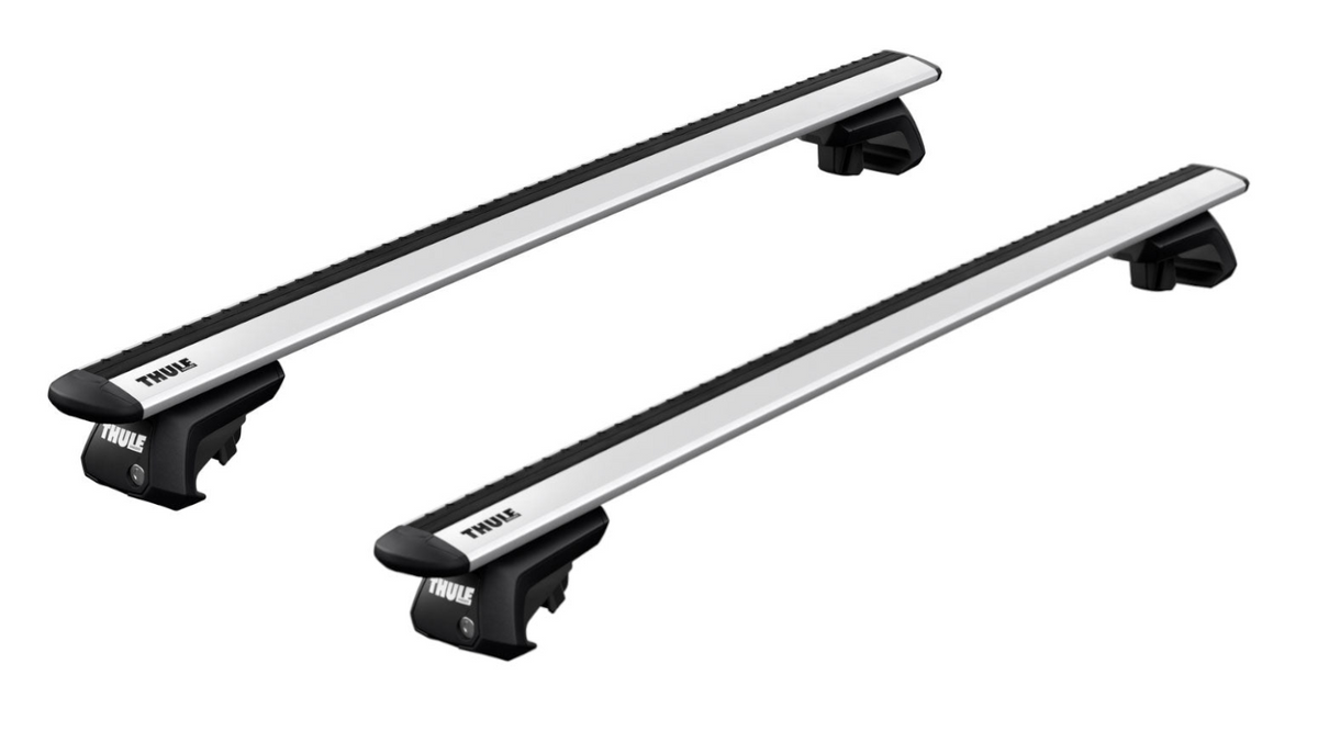 Thule Roof WingBar Evo with raised rail clamps to fit RENAULT Laguna 5-dr Estate, 2001 - 2007
