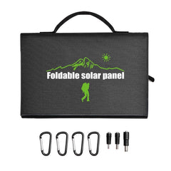 Chargeur solaire pliable 60W, pour téléphones, tablettes et ordinateurs