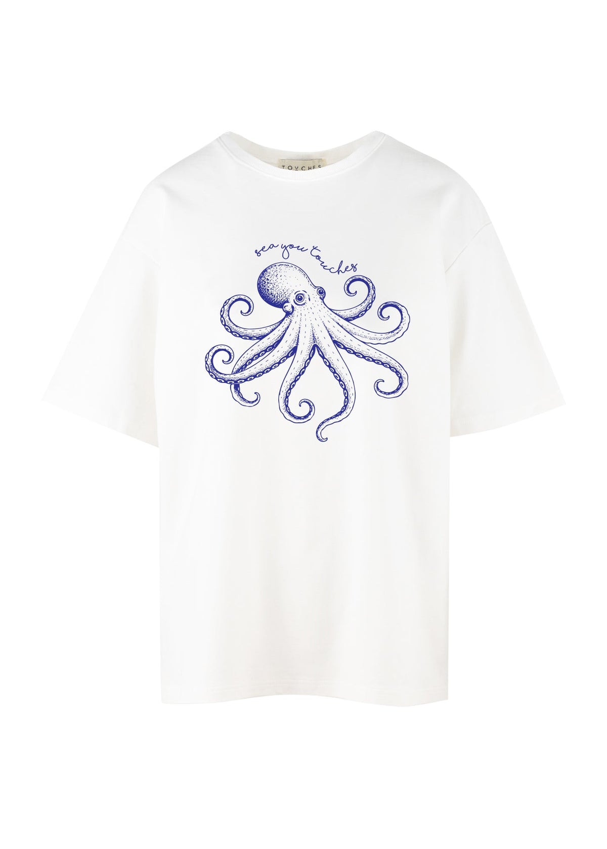 T-shirt Long Octopus off white
