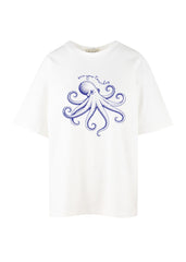 T-shirt Long Octopus off white